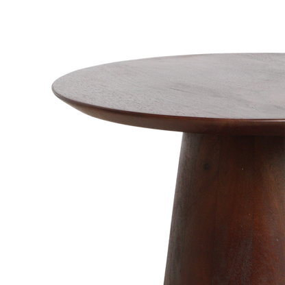 Raw Materials Bullnose Mangohouten Bijzettafel Cone Ø 50 Cm - KwaliteitWonen.nl