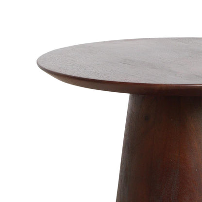 Raw Materials Bullnose Mangohouten Bijzettafel Cone Ø 50 Cm - KwaliteitWonen.nl