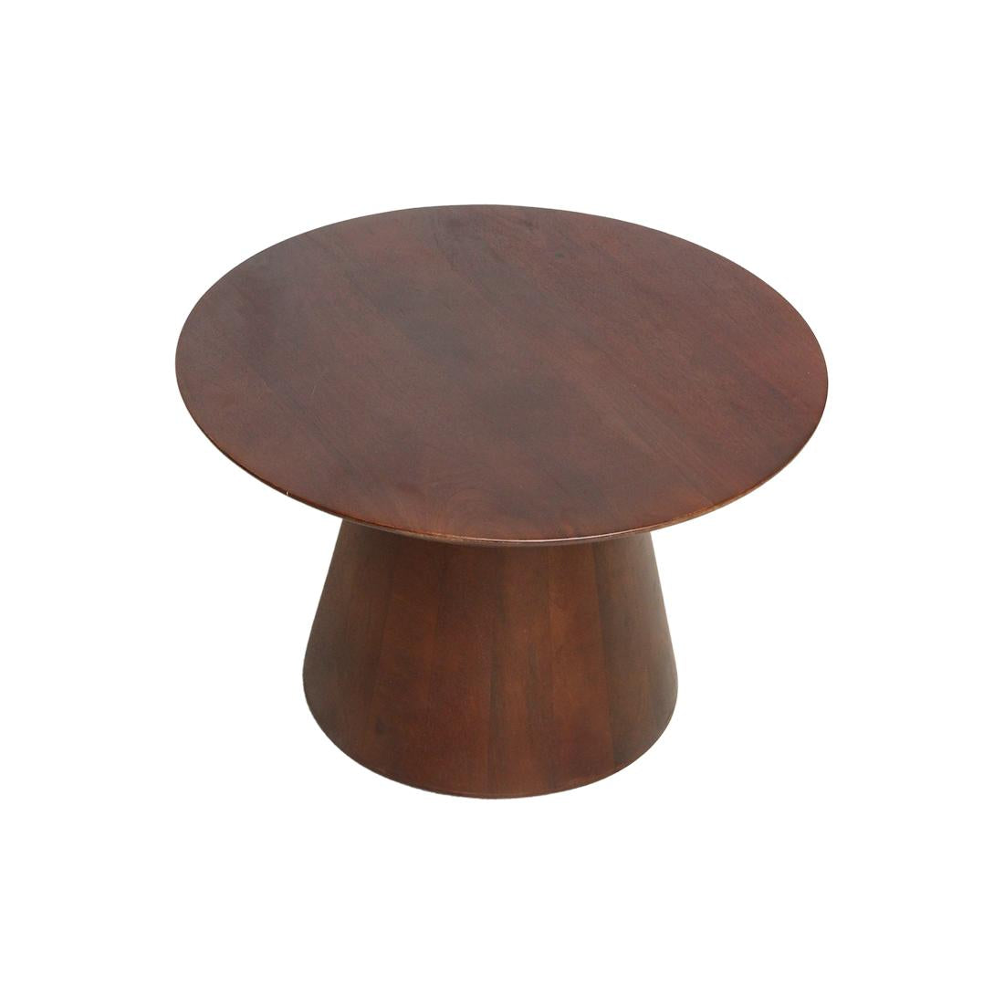 Raw Materials Bullnose Mangohouten Bijzettafel Cone Ø 55 Cm - KwaliteitWonen.nl
