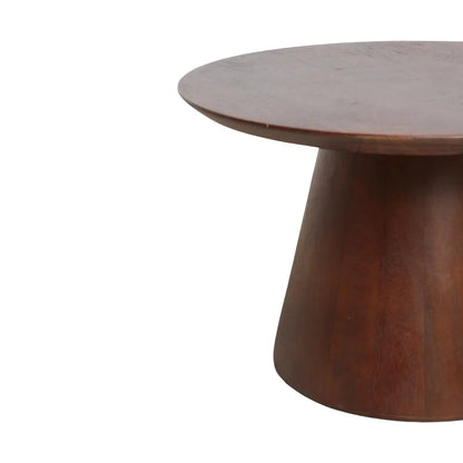Raw Materials Bullnose Mangohouten Bijzettafel Cone Ø 55 Cm - KwaliteitWonen.nl