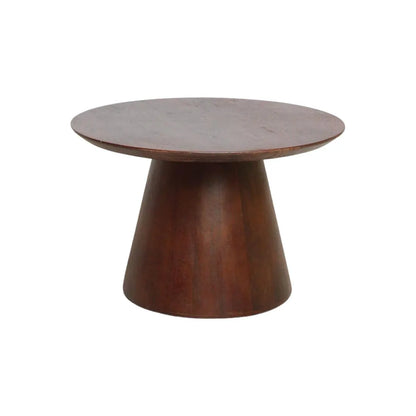 Raw Materials Bullnose Mangohouten Bijzettafel Cone Ø 55 Cm - KwaliteitWonen.nl