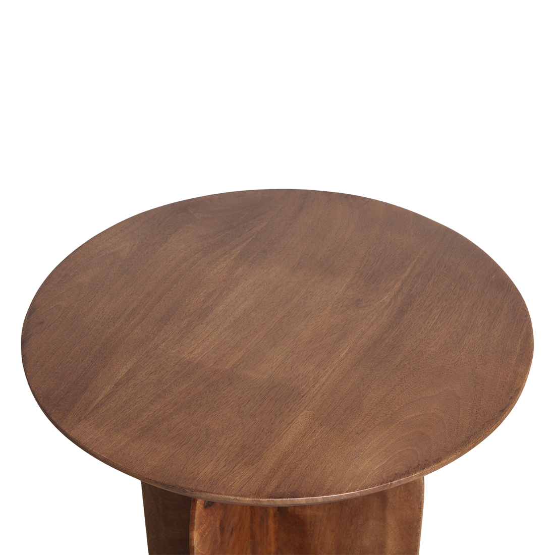 Raw Materials Bullnose Mangohouten Bijzettafel Cross Ø 50 Cm - KwaliteitWonen.nl