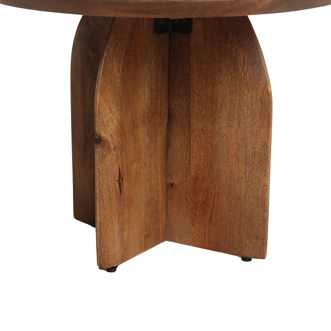 Raw Materials Bullnose Mangohouten Bijzettafel Cross Ø 55 Cm - KwaliteitWonen.nl