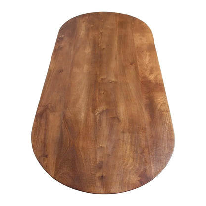 Raw Materials Bullnose Salontafel Mangohout Bruin - KwaliteitWonen.nl