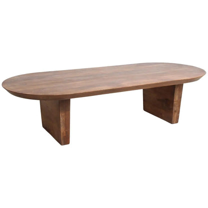 Raw Materials Bullnose Salontafel Mangohout Bruin - KwaliteitWonen.nl