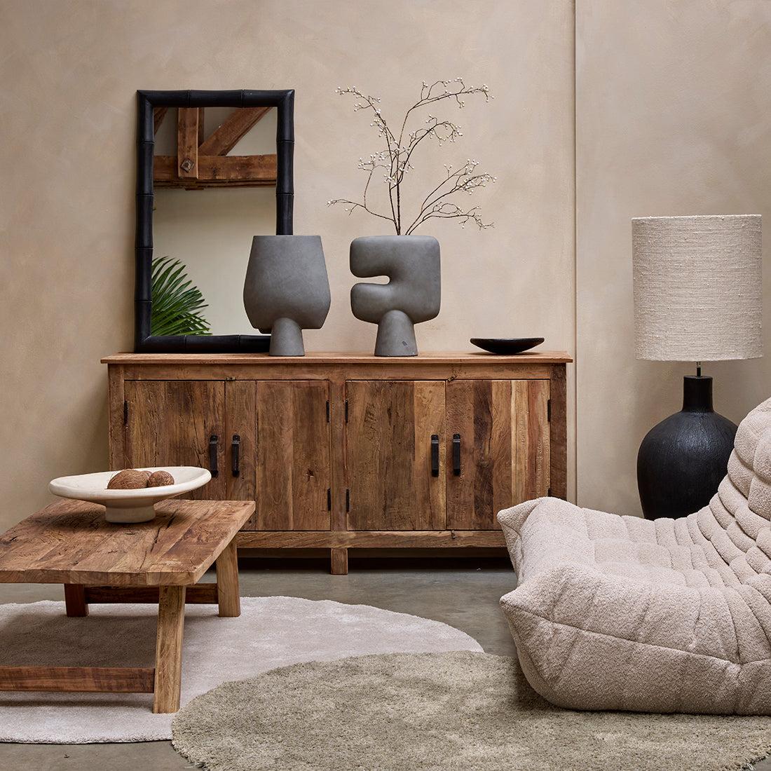Raw Materials Dressoir Farmwood 4-deurs Gerecycled Hout - KwaliteitWonen.nl
