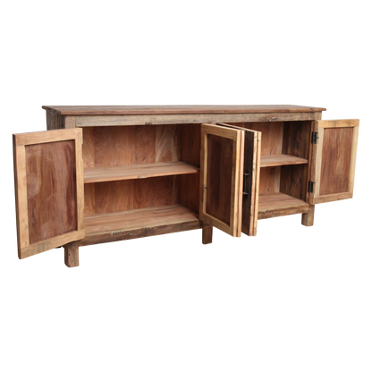 Raw Materials Dressoir Farmwood 4-deurs Gerecycled Hout - KwaliteitWonen.nl
