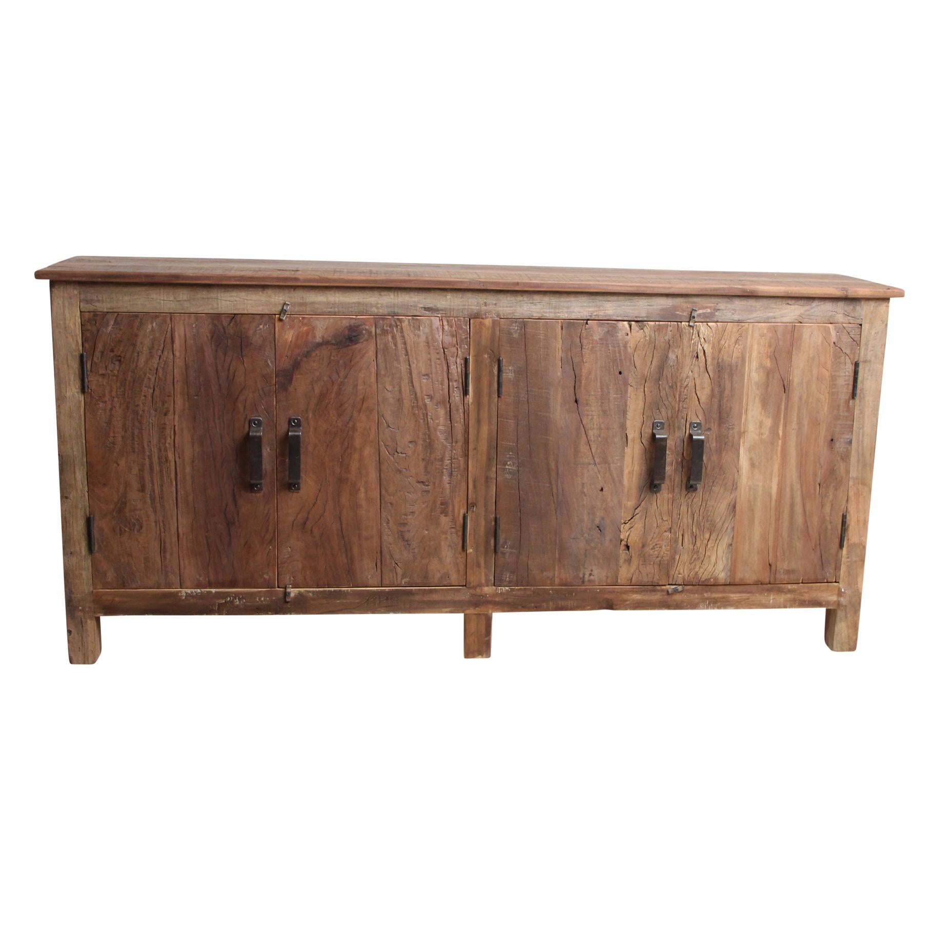 Raw Materials Dressoir Farmwood 4-deurs Gerecycled Hout - KwaliteitWonen.nl