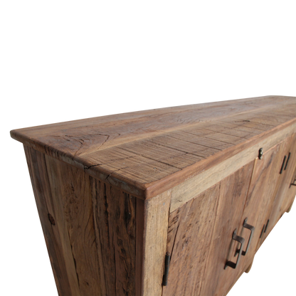 Raw Materials Dressoir Farmwood 4-deurs Gerecycled Hout - KwaliteitWonen.nl