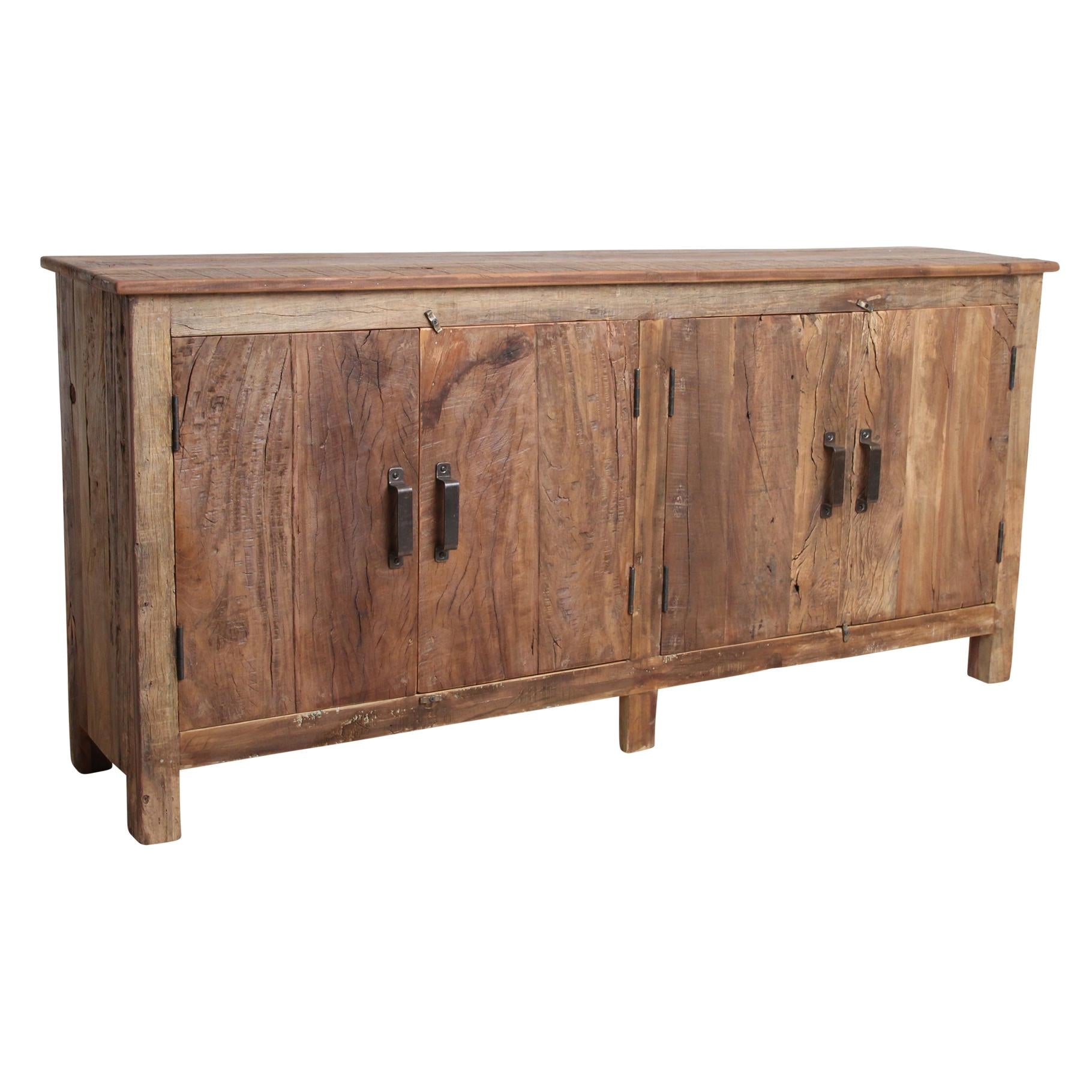 Raw Materials Dressoir Farmwood 4-deurs Gerecycled Hout - KwaliteitWonen.nl