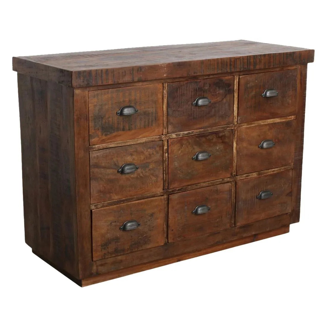 Raw Materials Dressoir Hout Bruin 9 Lades - KwaliteitWonen.nl