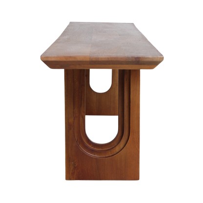 Raw Materials Eetkamerbank Bullnose Chamfered 180cm mangohout - KwaliteitWonen.nl
