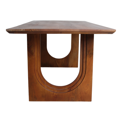 Raw Materials Eettafel Bullnose Chamfered Arch 180cm mangohout - KwaliteitWonen.nl