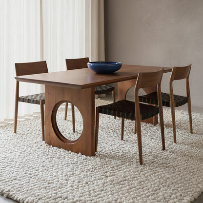 Raw Materials Eettafel Bullnose Chamfered Loop 180cm mangohout - KwaliteitWonen.nl