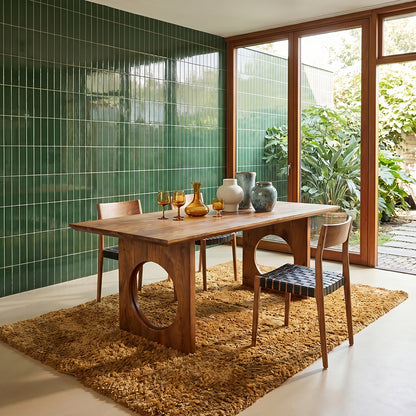 Raw Materials Eettafel Bullnose Chamfered Loop 200cm mangohout - KwaliteitWonen.nl