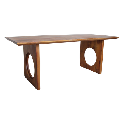 Raw Materials Eettafel Bullnose Chamfered Loop 200cm mangohout - KwaliteitWonen.nl