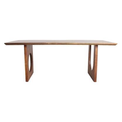 Raw Materials Eettafel Bullnose Chamfered Mix 200cm mangohout - KwaliteitWonen.nl