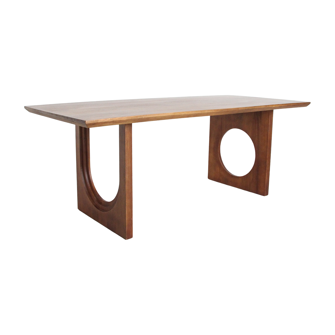 Raw Materials Eettafel Bullnose Chamfered Mix 200cm mangohout - KwaliteitWonen.nl