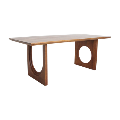 Raw Materials Eettafel Bullnose Chamfered Mix 200cm mangohout - KwaliteitWonen.nl