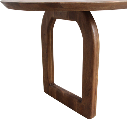 Raw Materials Eettafel Bullnose Ovaal 200x90cm Bruin Mangohout - Mix Onderstel - KwaliteitWonen.nl