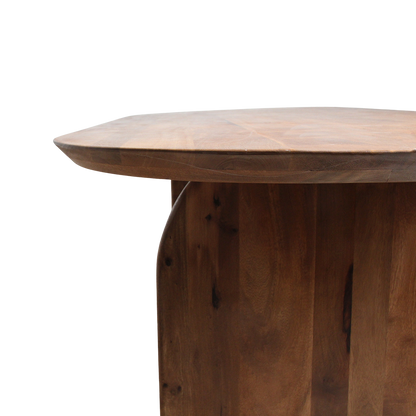 Raw Materials Eettafel Bullnose Ovaal 200x90cm Mangohout Bruin - Gesloten Onderstel - KwaliteitWonen.nl