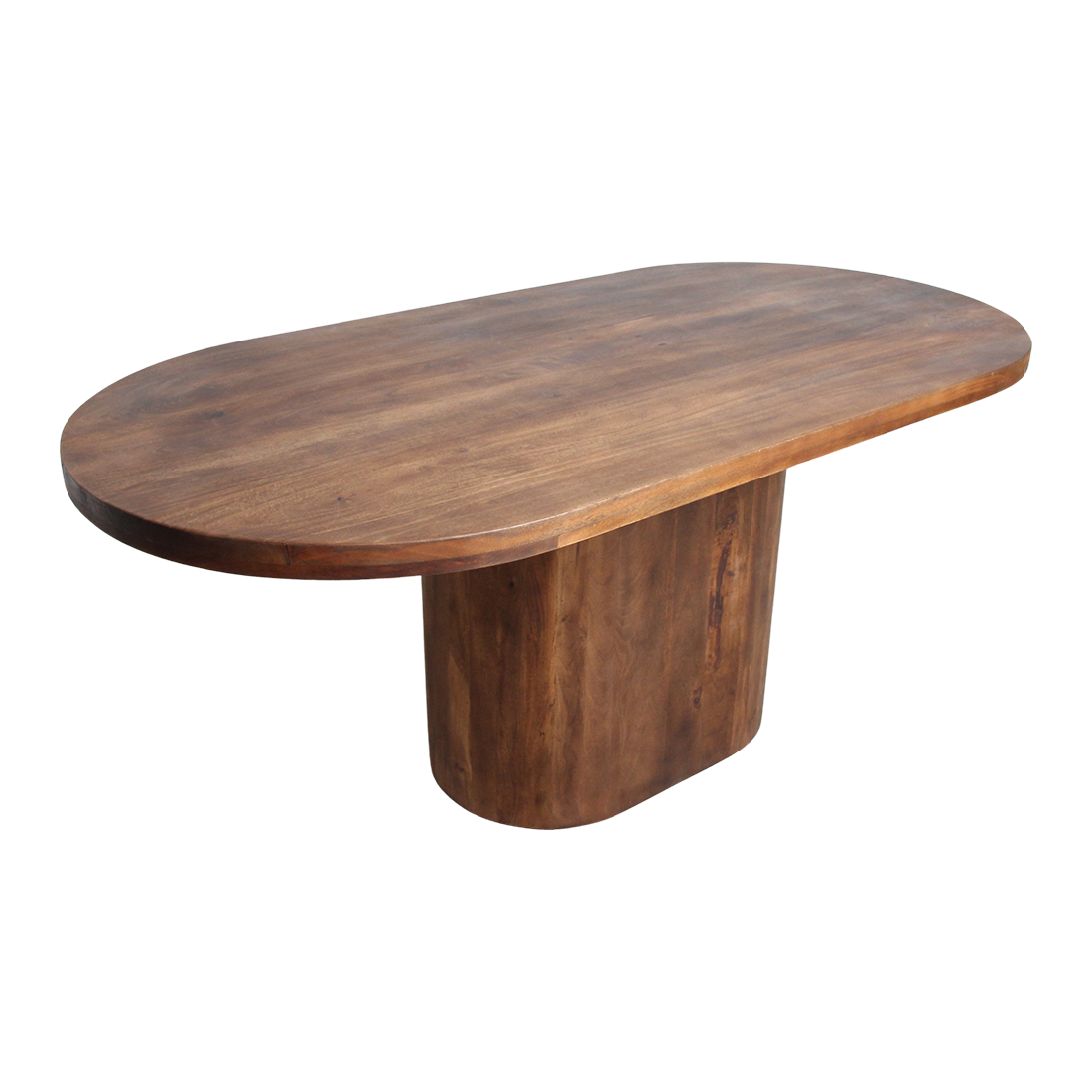 Raw Materials Eettafel Bullose Oblong Ovaal 240x110cm Mangohout - KwaliteitWonen.nl
