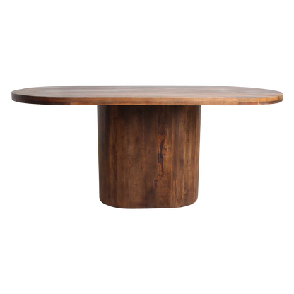 Raw Materials Eettafel Bullose Oblong Ovaal 240x110cm Mangohout - KwaliteitWonen.nl
