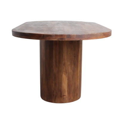 Raw Materials Eettafel Bullose Oblong Ovaal 240x110cm Mangohout - KwaliteitWonen.nl