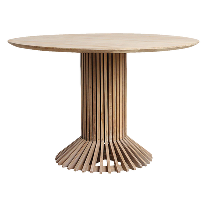Raw Materials Eettafel Eiffel Rond 140cm Teakhout - KwaliteitWonen.nl