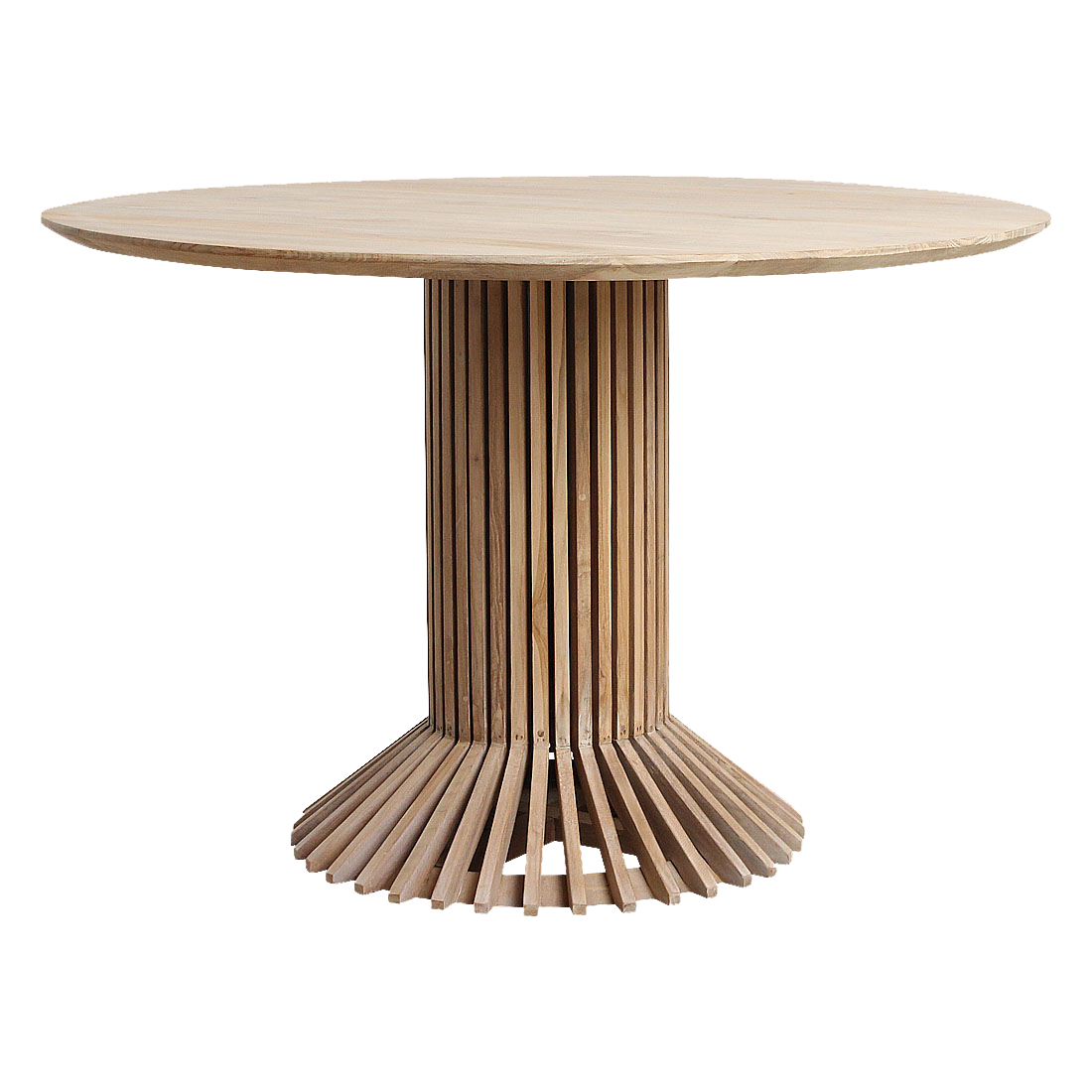 Raw Materials Eettafel Eiffel Rond 140cm Teakhout - KwaliteitWonen.nl