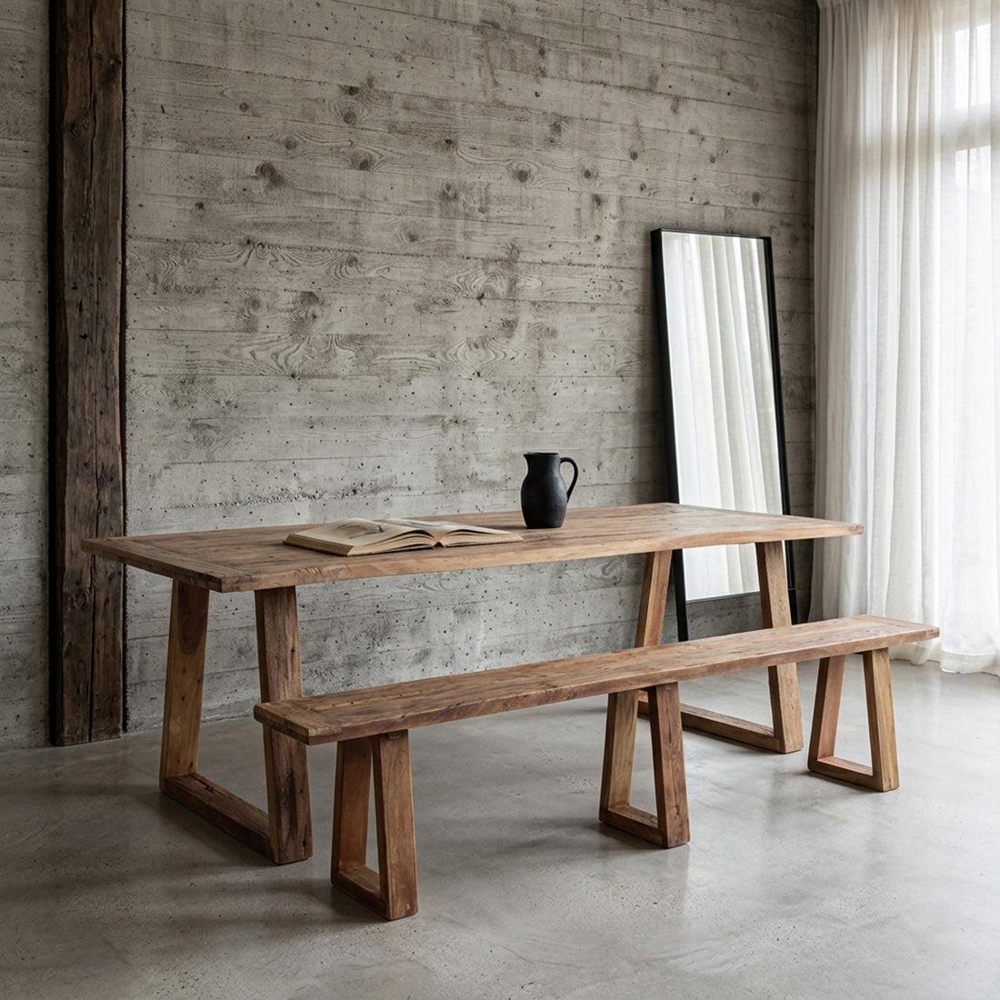 Raw Materials Eettafel Farmwood 200x90cm Gerecycled Hout - KwaliteitWonen.nl