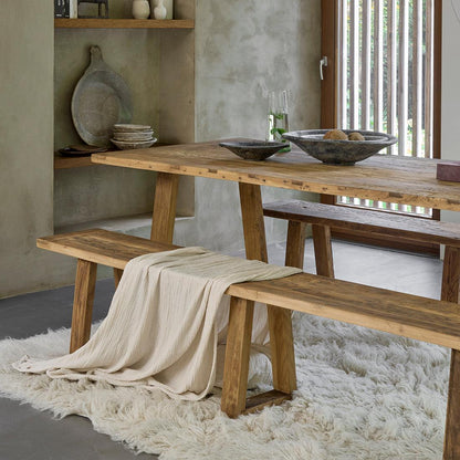 Raw Materials Eettafel Farmwood 200x90cm Gerecycled Hout - KwaliteitWonen.nl