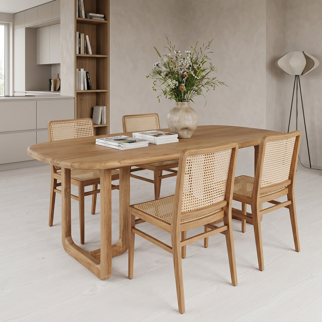 Raw Materials Eettafel Invierno 240x100cm Teakhout - KwaliteitWonen.nl