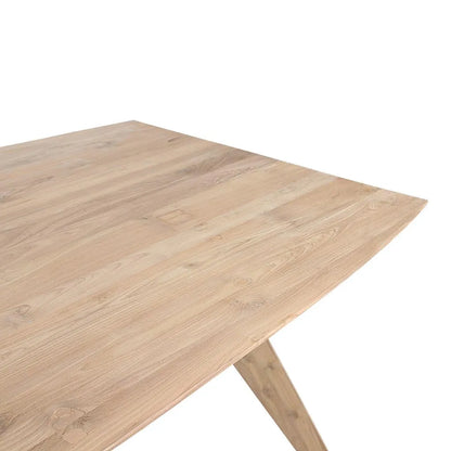 Raw Materials Eettafel Studio 240x100cm Teakhout - KwaliteitWonen.nl