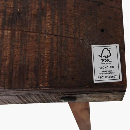 Raw Materials Eettafel Vintage Inklapbaar 165x75cm Gerecycled Hout - KwaliteitWonen.nl