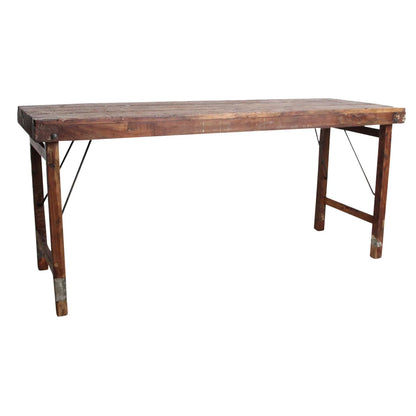 Raw Materials Eettafel Vintage Inklapbaar 173x60cm Gerecycled Hout - KwaliteitWonen.nl