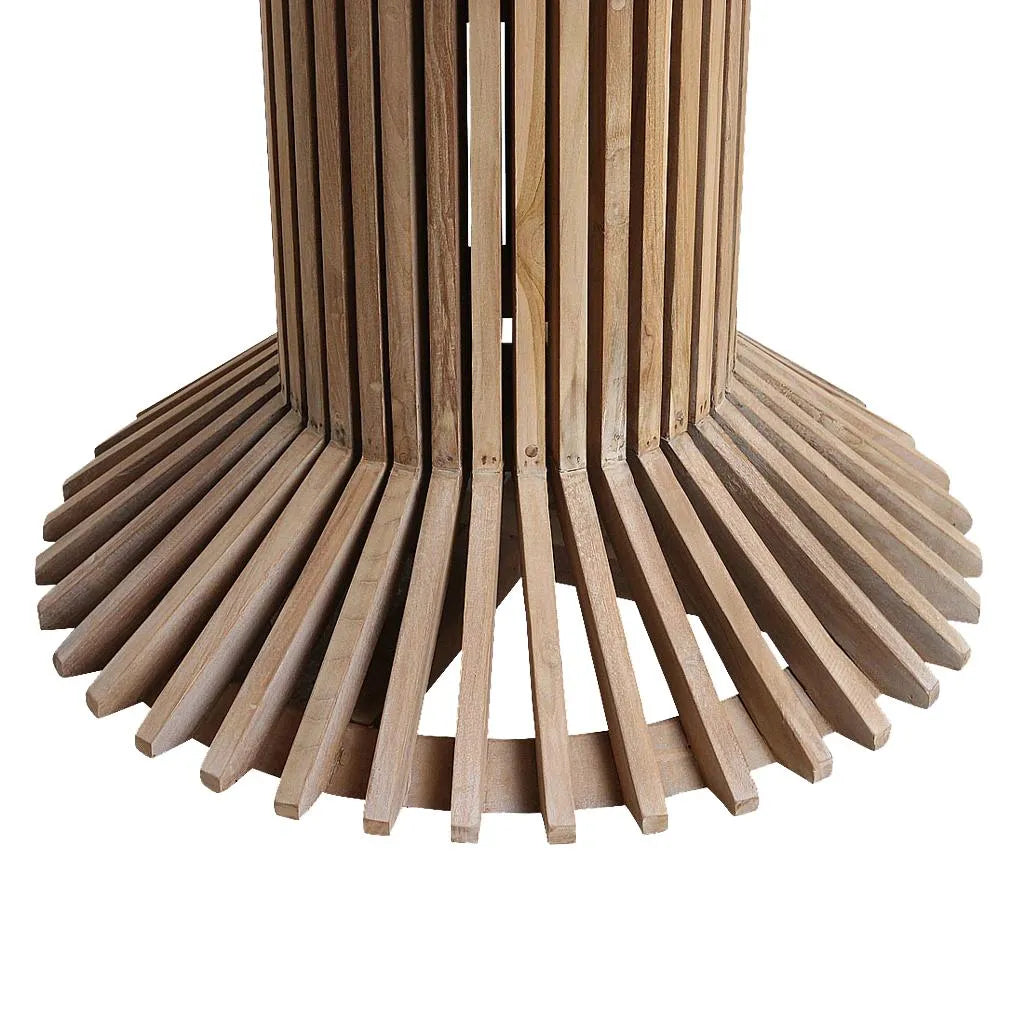 Raw Materials Eiffel Teakhouten Ronde Eettafel - Ø 120cm - KwaliteitWonen.nl