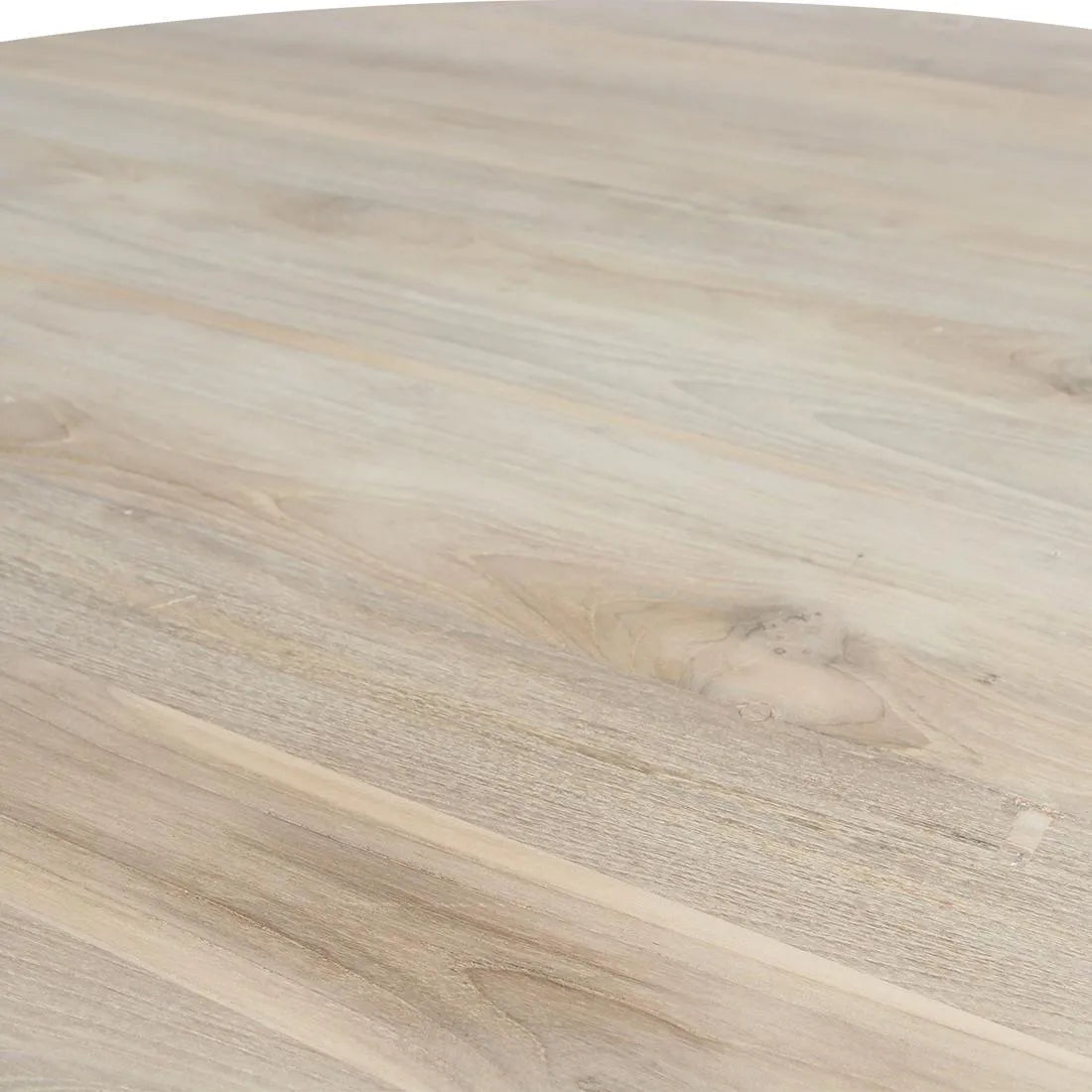 Raw Materials Eiffel Teakhouten Ronde Eettafel - Ø 120cm - KwaliteitWonen.nl