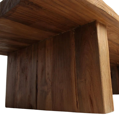 Raw Materials FSC-gerecyclede Teakhouten Salontafel 140x60cm - KwaliteitWonen.nl