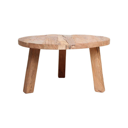 Raw Materials Farmwood Ronde Salontafel - Fsc-Gerecycled Hout - Ø70cm - KwaliteitWonen.nl