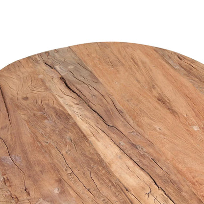 Raw Materials Farmwood Ronde Salontafel - Fsc-Gerecycled Hout - Ø70cm - KwaliteitWonen.nl