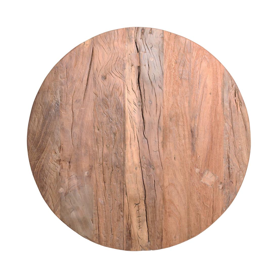 Raw Materials Farmwood Ronde Salontafel - Fsc-Gerecycled Hout - Ø70cm - KwaliteitWonen.nl