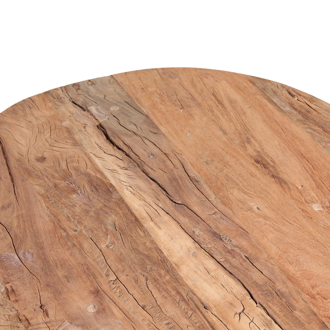 Raw Materials Farmwood Ronde Salontafel - Fsc-Gerecycled Hout - Ø70cm - KwaliteitWonen.nl