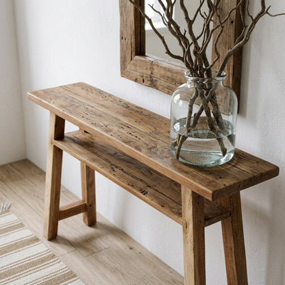 Raw Materials Farmwood Wandtafel Groot - Fsc-Gerecycled Hout - KwaliteitWonen.nl