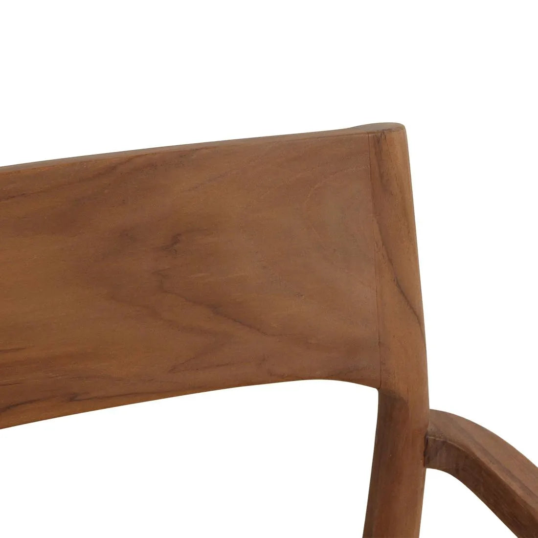 Raw Materials Freya Teak Eetkamerstoel Met Armleuning - Naturel (Set Van 2) - KwaliteitWonen.nl