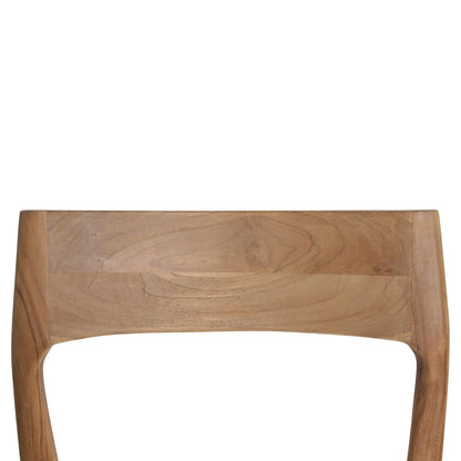 Raw Materials Freya Teak Houten Eetkamerstoel Crème - KwaliteitWonen.nl