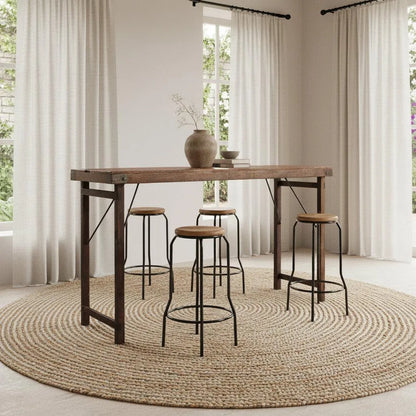 Raw Materials Inklapbare Bartafel Bruin - 170x60x107cm - KwaliteitWonen.nl