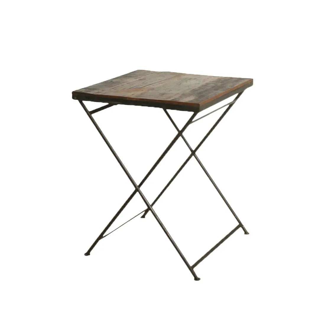 Raw Materials Inklapbare Eettafel Factory 60x60cm Gerecycled Hout - KwaliteitWonen.nl