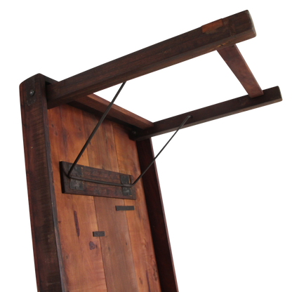 Raw Materials Inklapbare Vintage Eettafel Xl - Gerecycled Hout - 190x80cm - KwaliteitWonen.nl