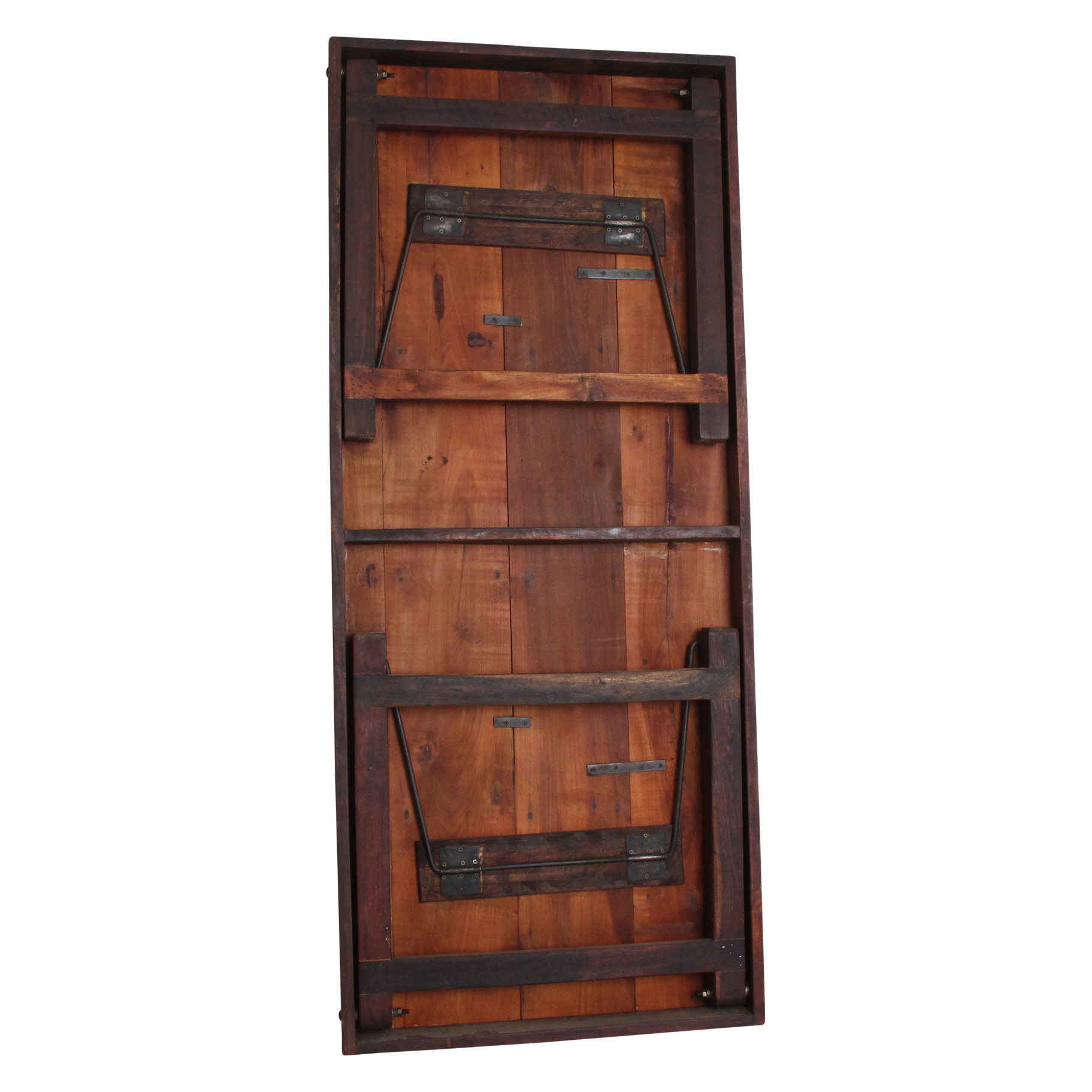 Raw Materials Inklapbare Vintage Eettafel Xl - Gerecycled Hout - 190x80cm - KwaliteitWonen.nl